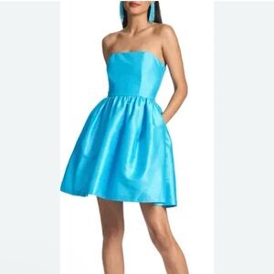 Sachin + Babi Corey Strapless Satin Cocktail Minidress NWT *see desc*